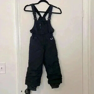 SLALOM Kids Size Large Insulated Black Winter Ski Snow Bib Pants Overalls